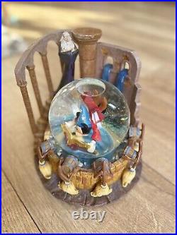Large Disney Mickey Mouse Fantasia Snow Globe DisneyWorld Collectible Rare