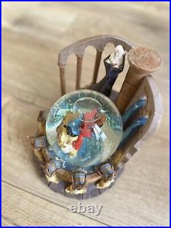 Large Disney Mickey Mouse Fantasia Snow Globe DisneyWorld Collectible Rare