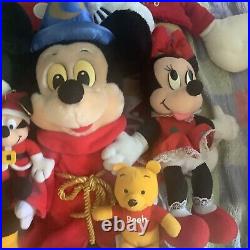 Large Job Lot Of Mickey Mouse Plush Soft Toys Fantasia Walt Disney Official Toys