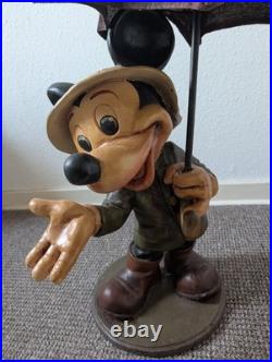 Large Mickey Mouse Umbrella Safari Statue Disney Vintage
