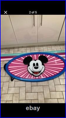 Large Vintage Disney Store Wall Plaque Mickey Mouse Over 7ft Long