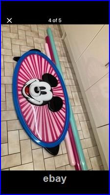 Large Vintage Disney Store Wall Plaque Mickey Mouse Over 7ft Long
