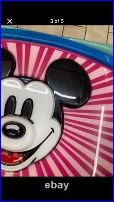 Large Vintage Disney Store Wall Plaque Mickey Mouse Over 7ft Long