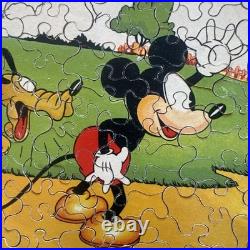 Large Walt Disney Mickey Mouse Chad Valley Wooden Jigsaw Puzzle Complete V Rare
