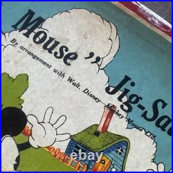 Large Walt Disney Mickey Mouse Chad Valley Wooden Jigsaw Puzzle Complete V Rare
