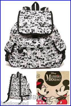 LeSportsac Disney Mickey Loves Minnie Mouse Voyager Backpack Free Ship NWT P928