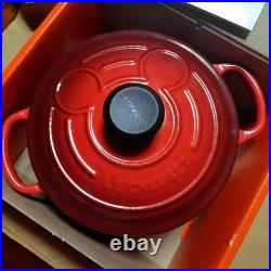 Le Creuset Disney Mickey Mouse 90th Anniversary 18cm Cherry Cocotte Ronde