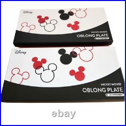 Le Creuset Disney Mickey Mouse Oblong plate Cherry red & White Dish set of 2