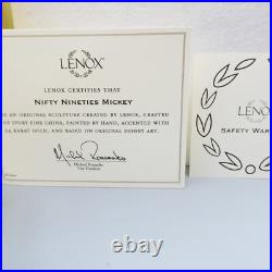 Lenox Disney Figurine 784273 Nifty Nineties Mickey Boxed With COA Perfect