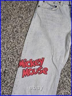 Levi's Premium x Disney Mickey Mouse 501 Crop Jeans Light Wash