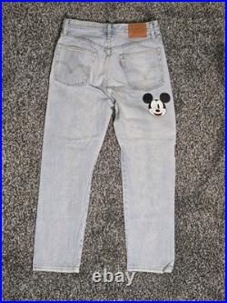 Levi's Premium x Disney Mickey Mouse 501 Crop Jeans Light Wash