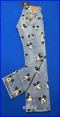 Levi's X Disney Mickey Mouse 501 Button Fly Jeans Men's 32 X 34 Limited New