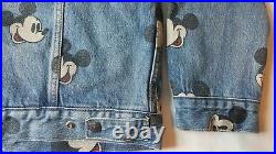 Levi's x Mickey Mouse Disney Type 3 Sherpa Trucker Denim Jean Jacket NEW Large