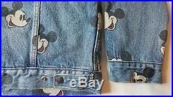 Levi's x Mickey Mouse Disney Type 3 Sherpa Trucker Denim Jean Jacket NEW NWT XXL