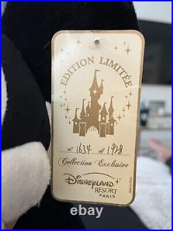 Limited Edition 1634/1918 Mickey Mouse In Steamboat Willie Soft Toy Disneyland