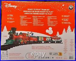 Lionel Disney Mickey Mouse Christmas Tree Train Set 37 Piece Lights Sounds