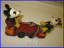 Lionel Mickey Mouse handcar prewar windup Disney character 1930's tested WORKS