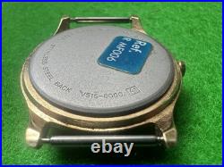 Lorus Seiko Disney Mickey Mouse Watch Quartz Japan V515-6000 A1 gold tone