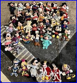 Lot Of 39 The Disney Store Mickey Mouse Set Mini Beans Bag Plush Toys Vintage