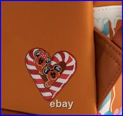 Loungefly DISNEY GINGERBREAD HOUSE MICKEY AND MINNIE MOUSE MINI BACKPACK Excl
