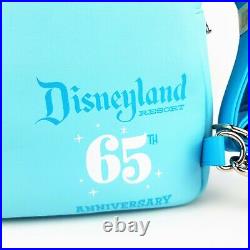 Loungefly Disney Disneyland 65th Anniversary Convertible Mini Backpack + Wallet