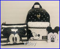 Loungefly Disney Mickey Letters Backpack, Cardholder, Cosmetic Bag & Tote