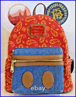 Loungefly Disney Mickey Mouse Big Thunder Mountain 50th Lounge Fly Backpack (GA)