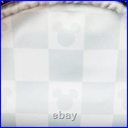 Loungefly Disney Mickey Mouse Black Checked Convertible Crossbody New With Tags