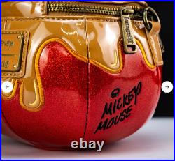 Loungefly Disney Mickey Mouse Candy Caramel Apple Crossbody Bag NWT- IN HAND