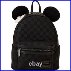 Loungefly Disney Mickey Mouse Checkered Texture Mini Backpack