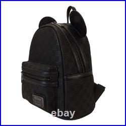 Loungefly Disney Mickey Mouse Checkered Texture Mini Backpack