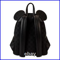 Loungefly Disney Mickey Mouse Checkered Texture Mini Backpack