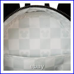 Loungefly Disney Mickey Mouse Checkered Texture Mini Backpack