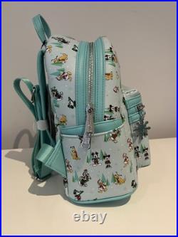 Loungefly Disney Mickey Mouse Christmas Festive Backpack Donald Duck Goofy NEW