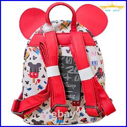 Loungefly Disney Mickey Mouse & Friends Popsicle Mini Backpack Set New