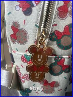 Loungefly Disney Mickey Mouse Holiday Cookies Print Zip-Around Wallet