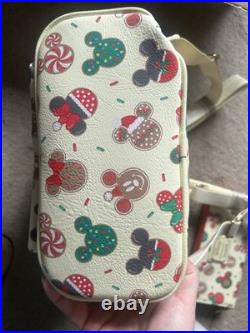Loungefly Disney Mickey Mouse Holiday Cookies Print Zip-Around Wallet