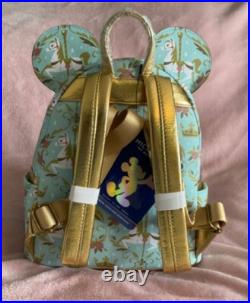 Loungefly Disney Mickey Mouse Main Attraction King Arthur Carousel Backpack Bnwt