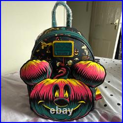 Loungefly Disney Mickey Mouse Mini Backpack Bag Handbag Multicolour