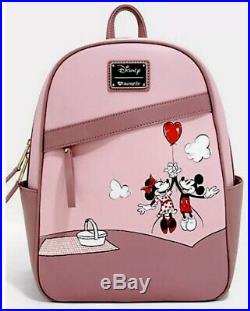 Loungefly Disney Mickey Mouse Minnie Mouse Balloon Mini Backpack Bag NWT