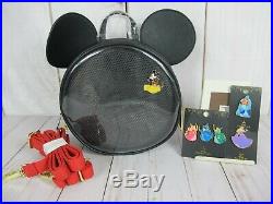 Loungefly Disney Mickey Mouse Pin Collector Mini Backpack With Pins NWT