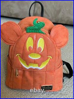 Loungefly Disney Mickey Mouse Pumpkin Mini Backpack