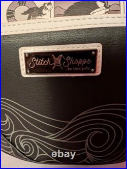 Loungefly Disney Mickey Mouse Stitch Shoppe Steamboat Willie Crossbody Bag&Ears