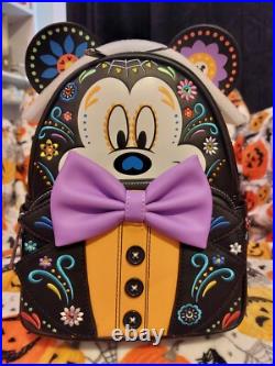 Loungefly Disney Mickey Mouse Sugar Skull exclusive Mini Backpack Bag