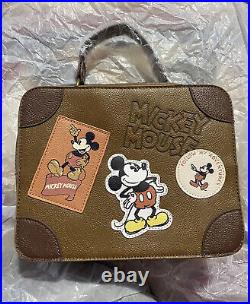 Loungefly Disney Mickey Mouse Suitcase Bag NWOT