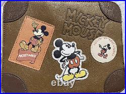 Loungefly Disney Mickey Mouse Suitcase Bag NWOT