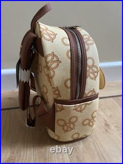 Loungefly Disney Parks Minnie Mickey Mouse Scented Pretzel Snack Food Backpack