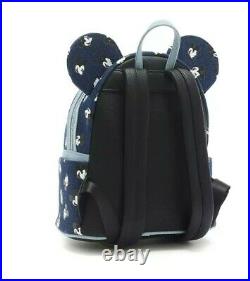 Loungefly Mickey Mouse Denim Backpack disney brand new