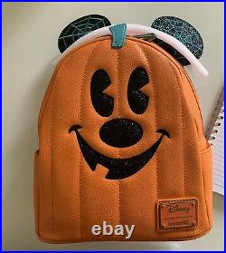 Loungefly Mickey Mouse Pumpkin Disney Halloween Backpack/bag BNWT NEW