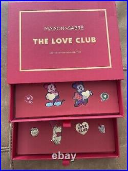 MAISON DE SABRE Love Club Disney Stickers Leather phone case Mickey Mouse Winnie